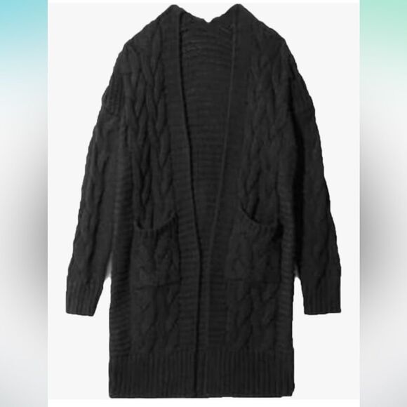 ONE A Women's Spring Autumn Loose Simple Cardigan Sweater V-Neck Long Sleeve - Picture 1 of 9